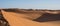 Sand landscapes and dunes in the Sahara desert