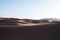 Sand landscapes and dunes in the Sahara desert