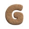 Sand letter G - Capital 3d beach font - Holidays, travel or ocean concepts