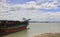 Sand mining ship at Liuwudian freight terminal, adobe rgb