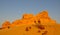 Sand Mound with Moon: Pinnacle Desert, Western Australia