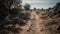 Sand path in arizona