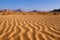 Sand pattern, Wadi Rum desert. Jordan