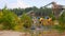 Sand quarry and construction equipment.Sand mining. Yellow tractors and sand mining equipment at a sand quarry in the