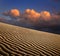 Sand Ripples And Clouds