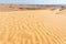 Sand ripples desert dune landscape view.