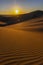 Sand ripples at sunset in the Desert, Peru