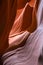 Sand scoured rocks in Lower Antelope Canyon