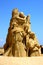 Sand sculpture of Lord of the Rings movie