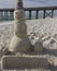 Sand Sculpture Snowman