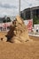 Sand sculpture William Hazlitt at festival White Nights