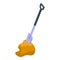 Sand shovel icon isometric vector. Mine loader