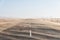 Sand Storm Across Lonely Desert Road in Southern Namibia taken i