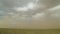Sand storm in the Gobi Desert in Mongolia
