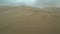 Sand storm in the gobi desert in mongolia