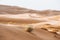 Sand texture in Morocco Sahara Merzouga Desert landscape oriented