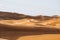 Sand texture in Morocco Sahara Merzouga Desert landscape oriented