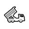 Sand truck icon design template vector isolated illustration