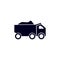 Sand truck vector design template illustration