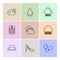 sandal ,balloons , coins , Ecology , eco , icons , weather , en