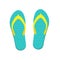 Sandal beach wear multicolor.Flip flops