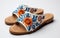 Sandals with Embroidery on generative ai .