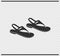 Sandals icon black color on transparent