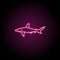 Sandbar shark neon icon. Simple thin line, outline vector of fish icons for ui and ux, website or mobile application