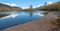 Sandbar and shore at Moose Flats Wetland and Portage Creek in Turnagain Arm near Anchorage Alaska USA