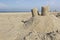 Sandcastle on a beach