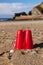 Sandcastle bucket beach sand Cornwall