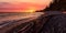 Sandcut Beach on the West Coast of Pacific Ocean.