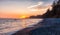 Sandcut Beach on the West Coast of Pacific Ocean.