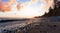 Sandcut Beach on the West Coast of Pacific Ocean.