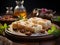 Sandesh on a rustic wooden table