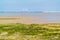 Sandflat landscape of nature reserve near Maasvlakte and Rotterd