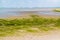 Sandflat landscape of nature reserve near Maasvlakte and Rotterd