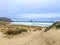 Sandfly Bay during cloudy winter weather, near Dunedin, Otago Peninsula, South Island, New Zealand