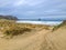 Sandfly Bay during cloudy winter weather, near Dunedin, Otago Peninsula, South Island, New Zealand