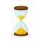 Sandglass icon. Hourglass symbol. Clock icon