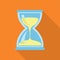 Sandglass, sandclock, flat design, vector eps10 illustration