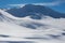 Sandhubel mountain near Arosa in winter snowscape and blue sky