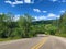 The Sandia Crest Highway near Albuquerque