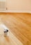 Sanding and staining a wooden floor, UK