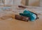 Sandpaper on top table in the traditional woodworking shop