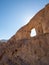 Sandstone Arches natural formations at Timna Park, Israel