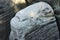 Sandstone boulders on cliff