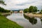 Sandstone bridge across the Ohre river in the Terezin town