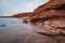 Sandstone cliffs at Cavendish beach of Prince Edward Island