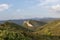 Sandstone cliffs and green forest of Cap Canaille, Falaises Soubeyranes, Southern France